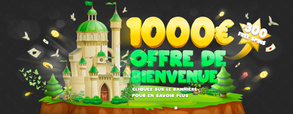 1000€ offre de bievenue  WinOui casino bannière